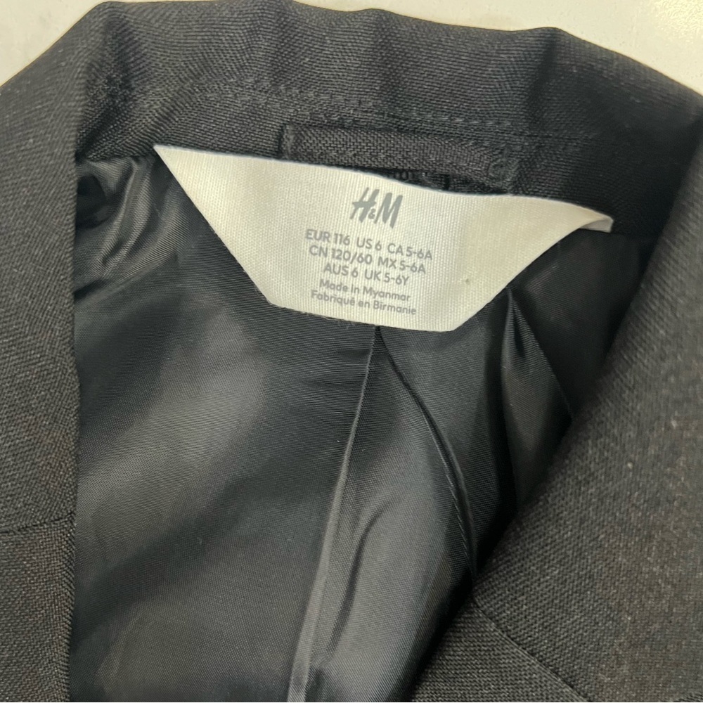 H&M 🏷️ Boy BLAZER 🩶 SIZE - 6 - Picture 6 of 6